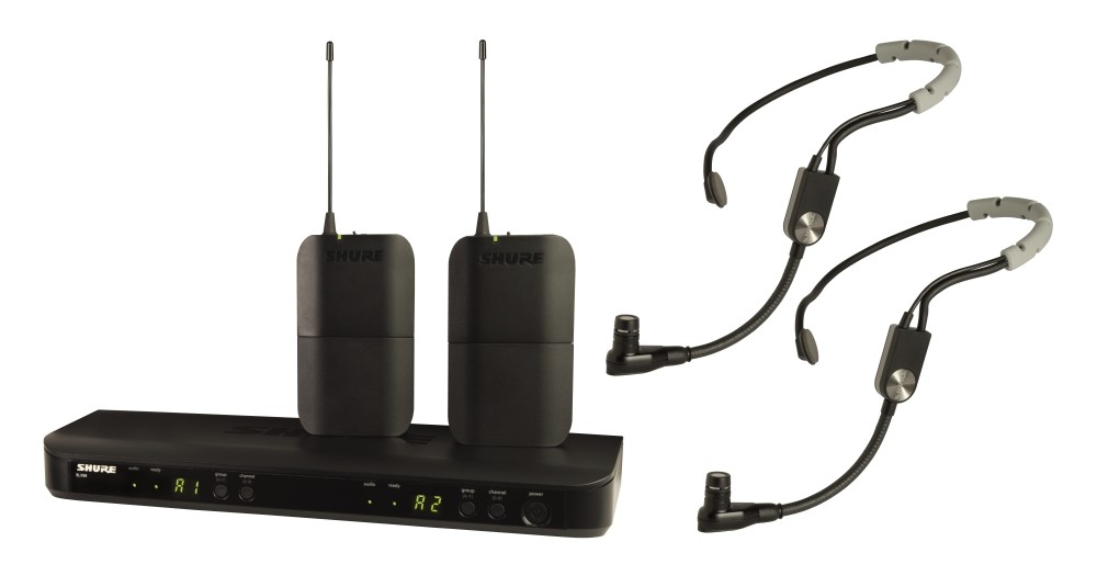 Shure BLX Draadloos presentatiesysteem met twee SM35 headsets