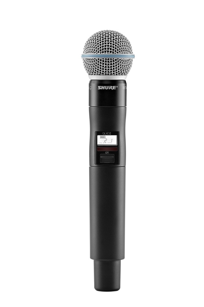 Shure QLX handzender met BETA58A capsule