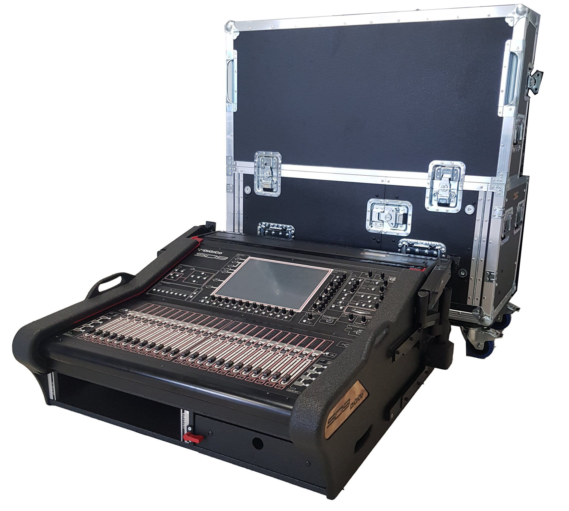 ZCase Flipcase voor Digico SD9 (2HE onder console + small drawer) - Afbeelding 2