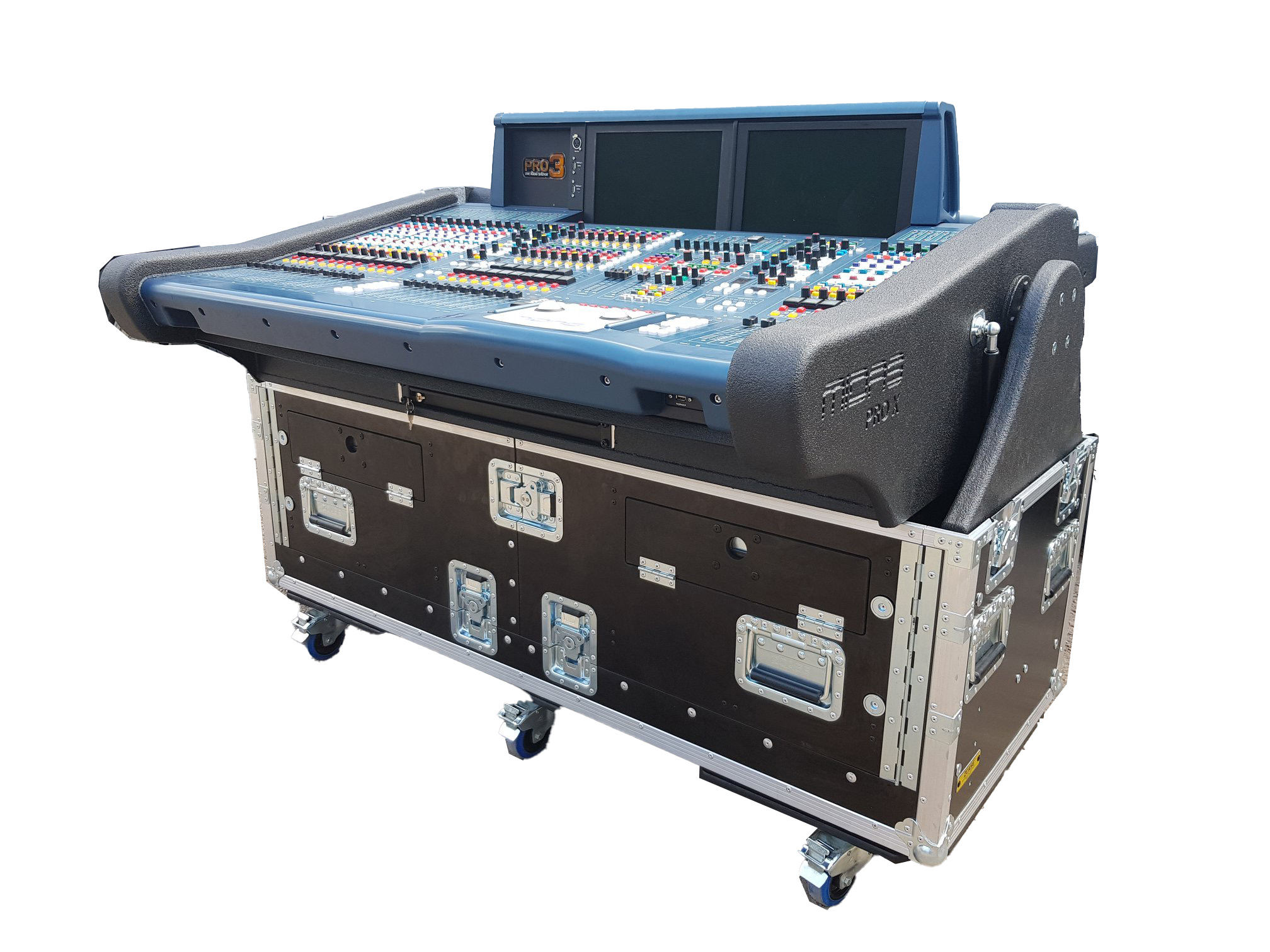 ZCase Flipcase voor Midas Pro X v2 1HE drawer voor keyboard included